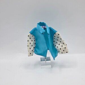 Vintage 80s Mattel Barbie Cool Times 1988 Top Polka Dot Sleeves